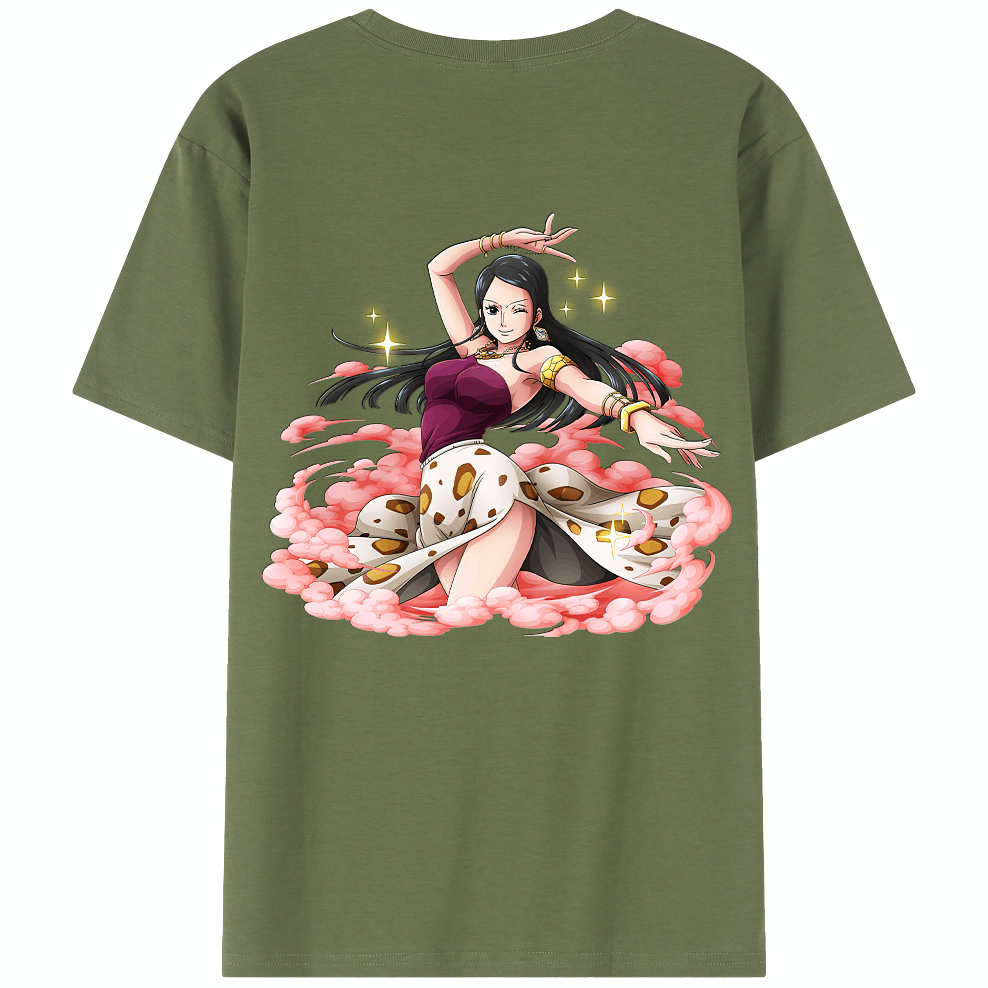 ワンピース ニコ・ロビン ONE PIECE Nico Robin 綿100％半袖Tシャツ（背面プリント）